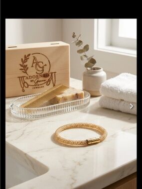 Swarovski Gold Sparkle Tubular Necklace